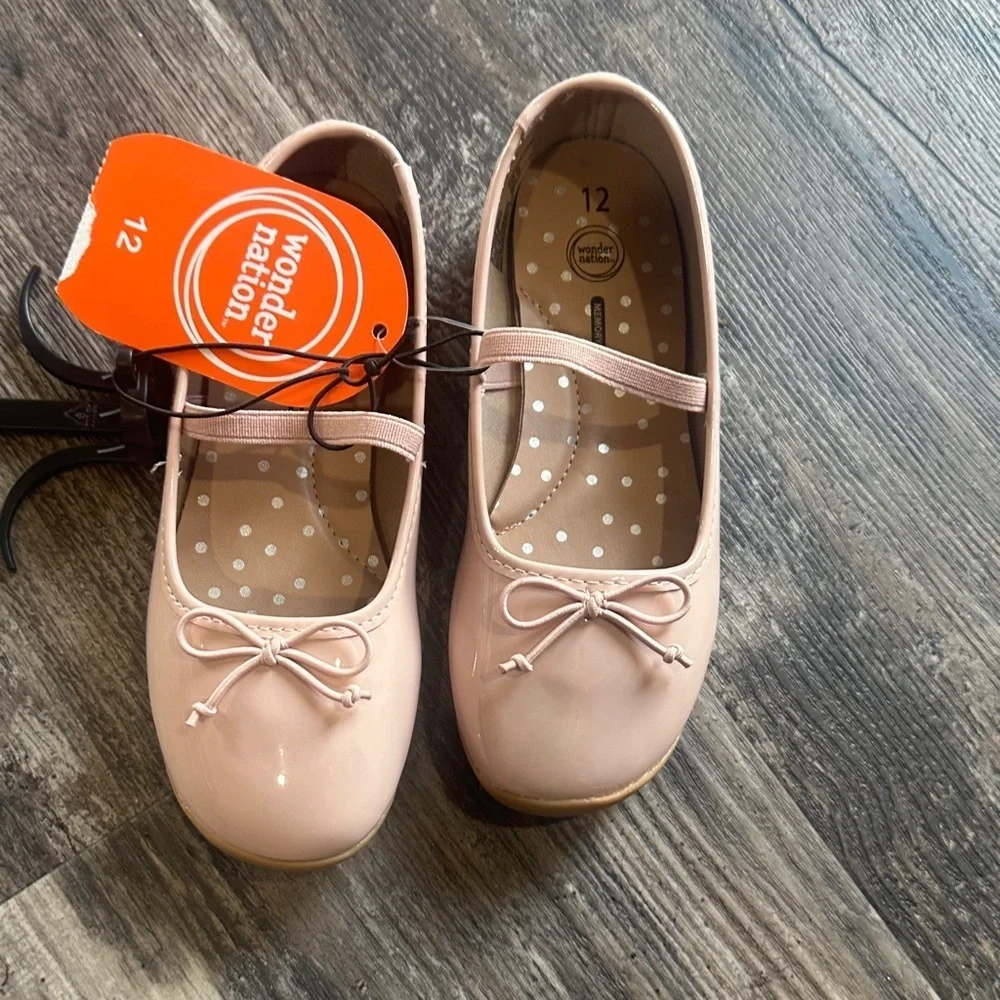 NEW Wonder Nation Blush Ballet Flats size 12
